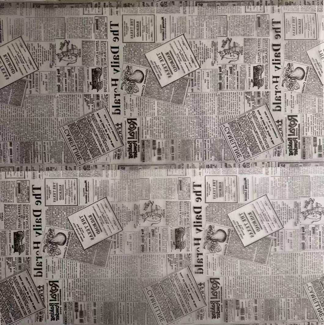 Frosted plastic Film - Newspaper